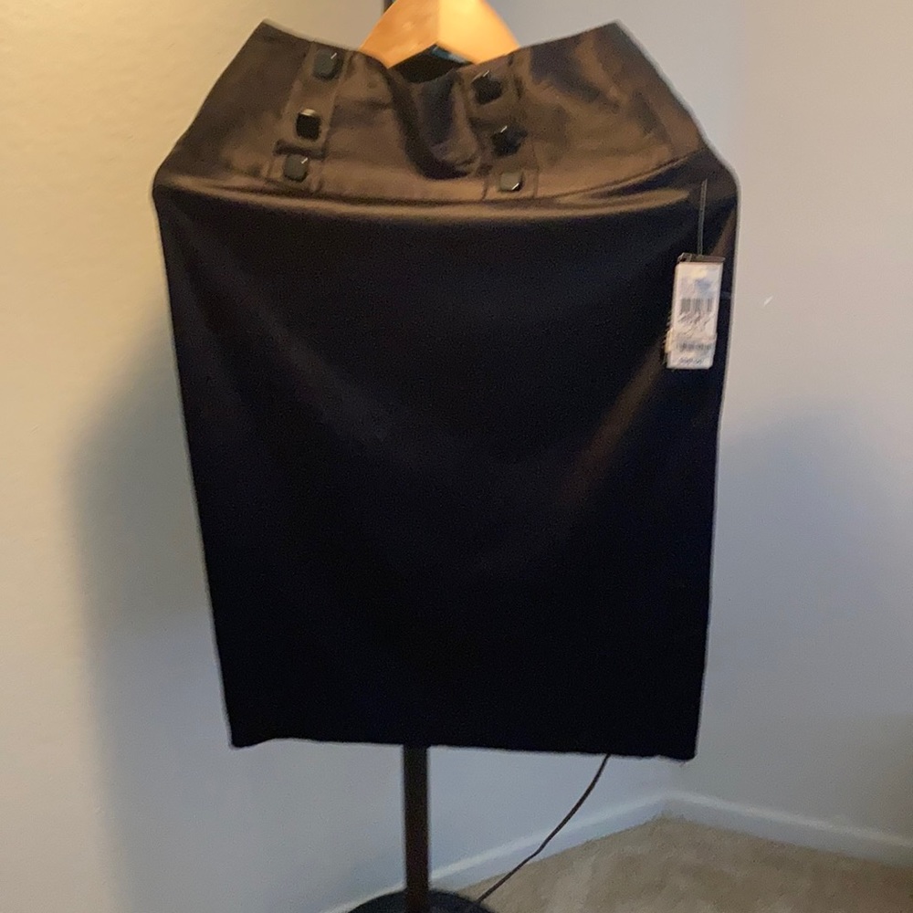Black silk skirt size 8